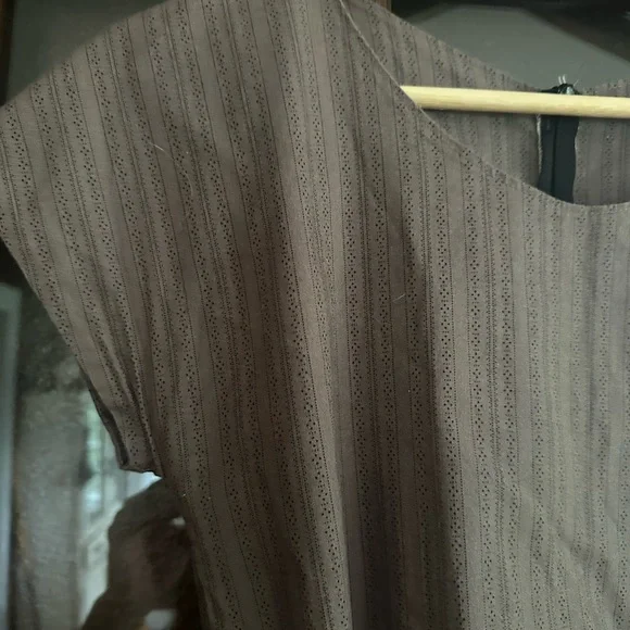 Let’s Backtrack Brown Striped Midi Dress - Picture 6 of 9